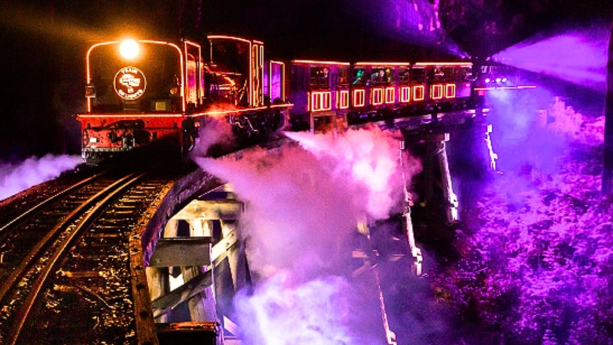 All Aboard Puffing Billy’s Train Of Lights! Ride Through Dandenong Ranges With A Spectacular Light Show Till July ‘24