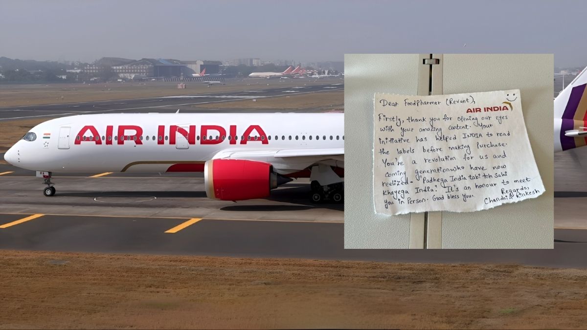Air India Pilots Write Heartwarming Message To Health Influencer, Food Pharmer