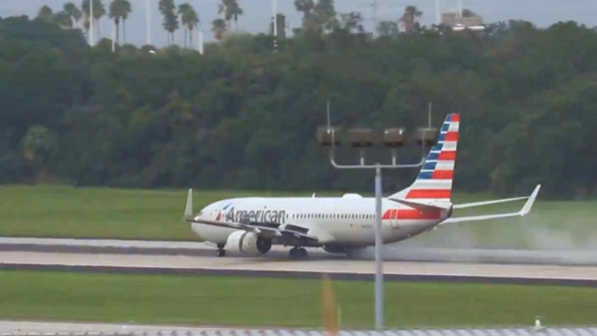 American Airlines Flight’s Tyre Catches Fire During Take Off At Tampa; Passengers Shifted To A Replacement Flight