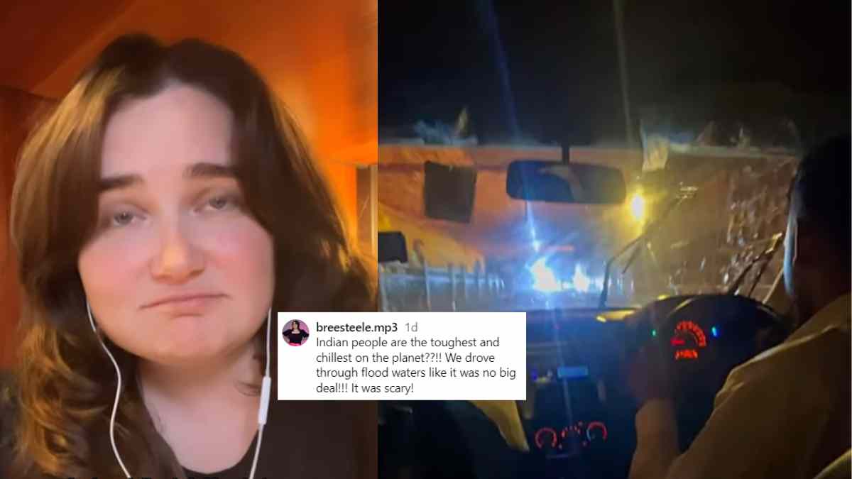 Australian Woman Calls Indians “Toughest & Chillest People” After Driver Drove Her To Mumbai Airport In Knee-Deep Water