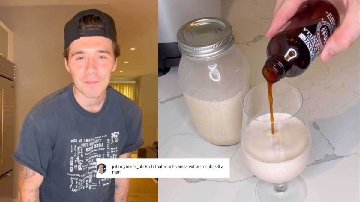 David Beckham’s Son Brooklyn Makes Fresh Almond Milk For Mrs; Netizens: “That Much Vanilla Extract Can Kill A Man”