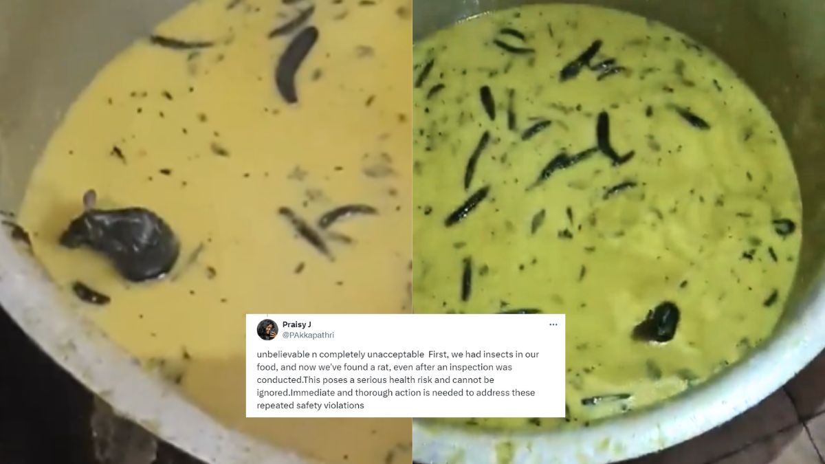 Rat Swimming In Chutney At A Hyderabad University Mess; Students Demand Authorities To Take Stringent Actions