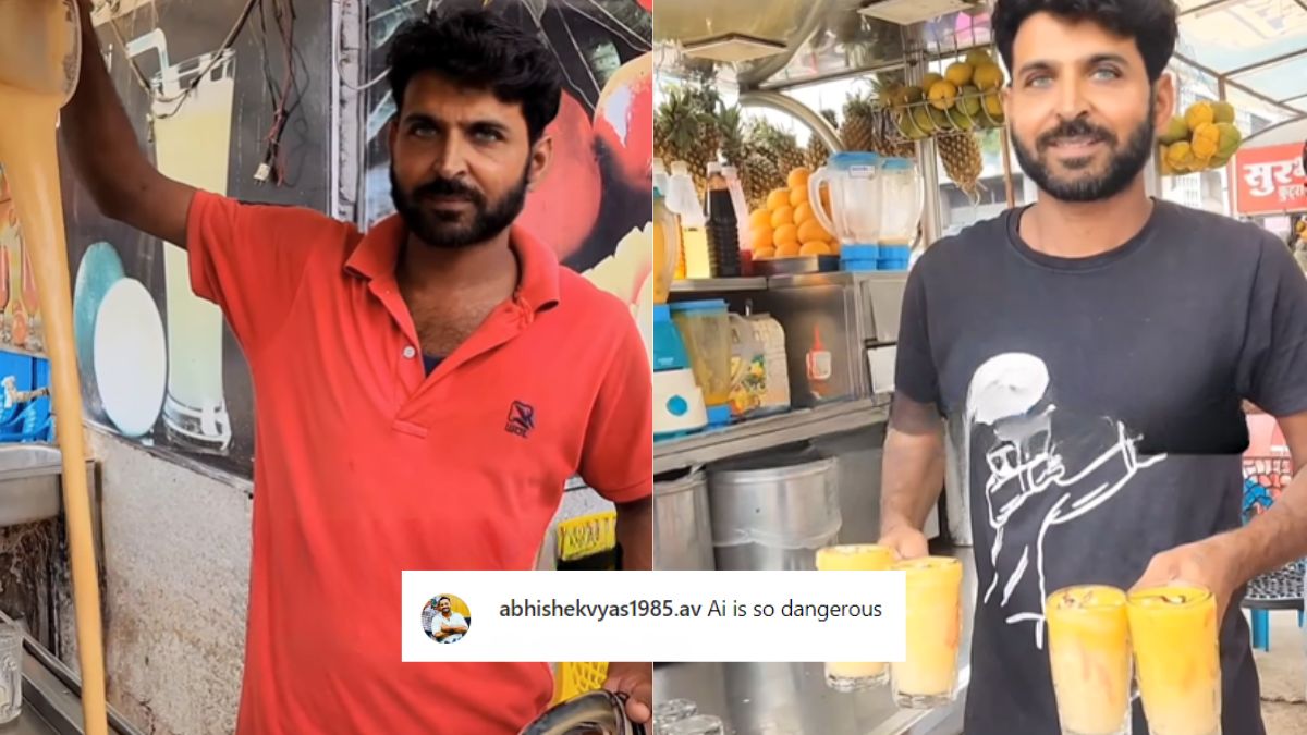 Hrithik Roshan Lookalike Or AI? Netizens Are Divided Over This Maharashtra Man Who Works At A Juice Corner