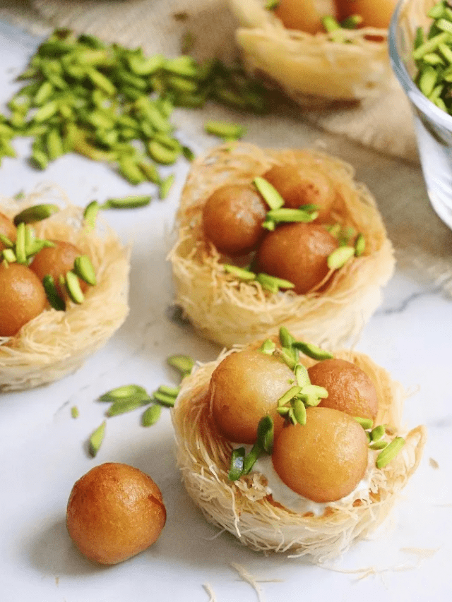 Try This Gulab Jamun Kunafa, An Ultimate Indo-Middle Eastern Fusion Dessert Perfect For Parties Try This Gulab Jamun Kunafa, An Ultimate Indo-Middle Eastern Fusion Dessert Perfect For Parties