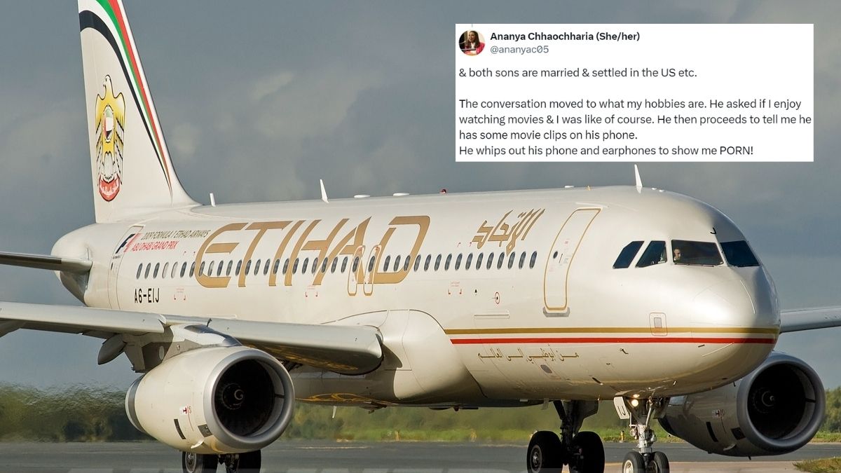 Woman Shares Harrowing Incident Of Man Showing P*rn, Groping Her On Flight & How Etihad Crew Helped Her