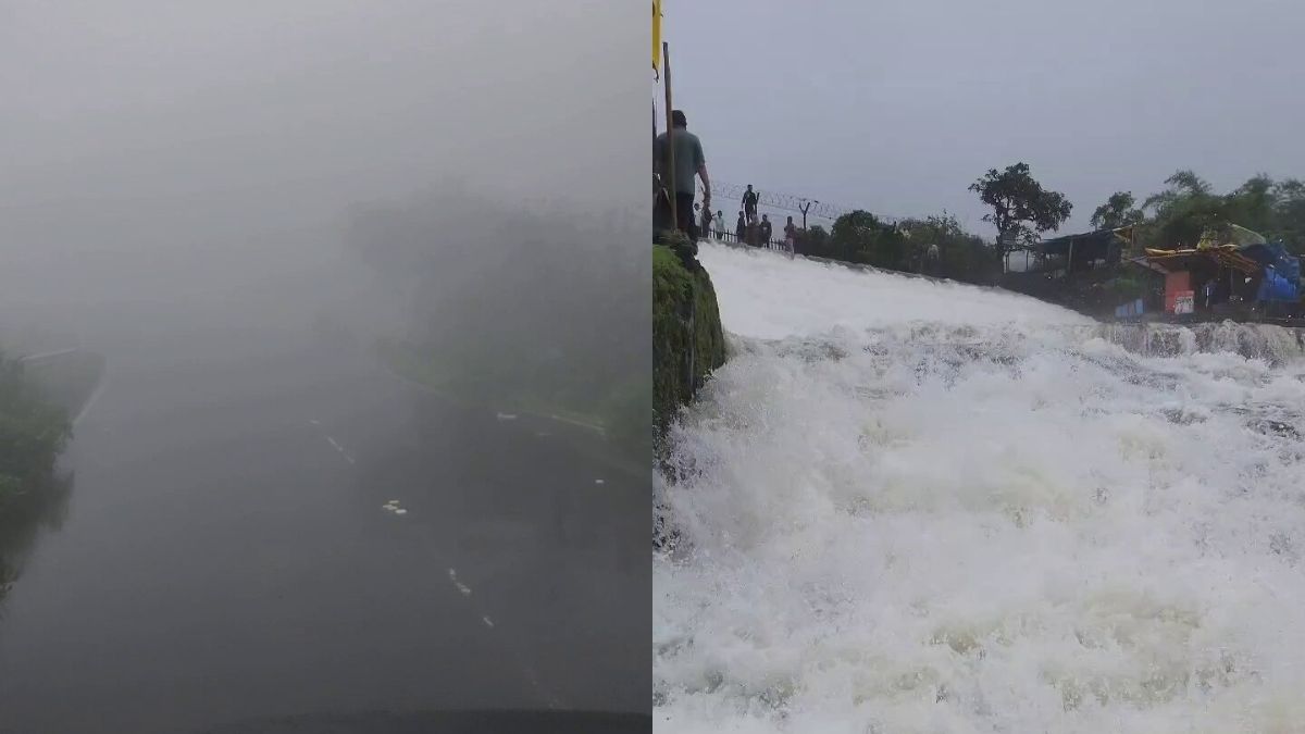 Dense Fog, Heavy Rains Lash Lonavala; Visuals Of The Flooded Hill Station Go Viral