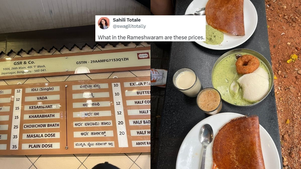 Kesaribhat For ₹12, Masala Dosa For ₹35; Woman Shocked By The Low Prices Of This Bengaluru Eatery