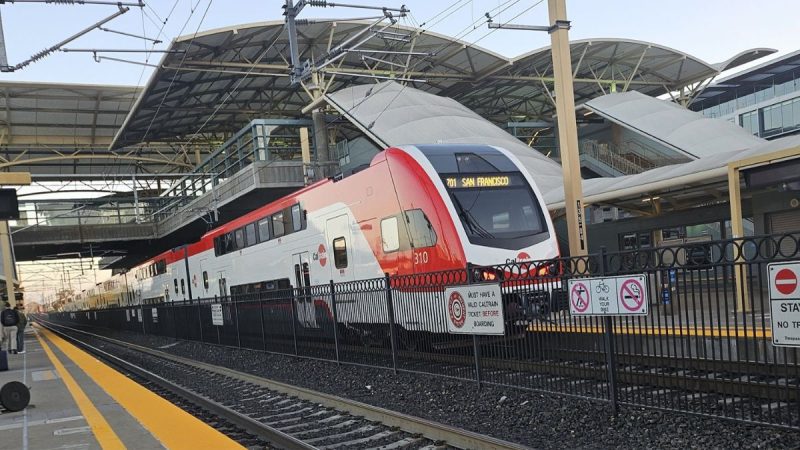 Caltrain's First Electric Train