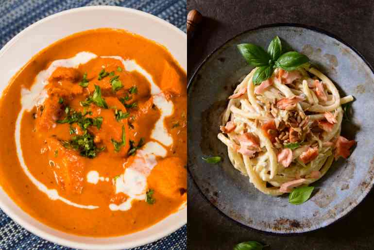 butter chicken pasta