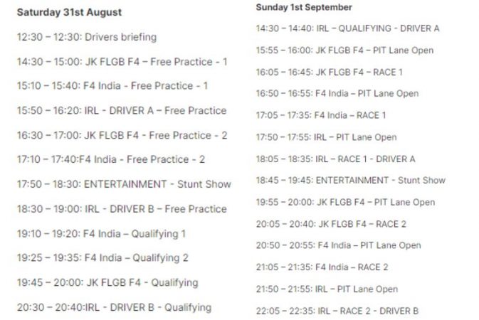 Indian Racing Festival 2024: Thrilling Event Kickstarts In Chennai With ...