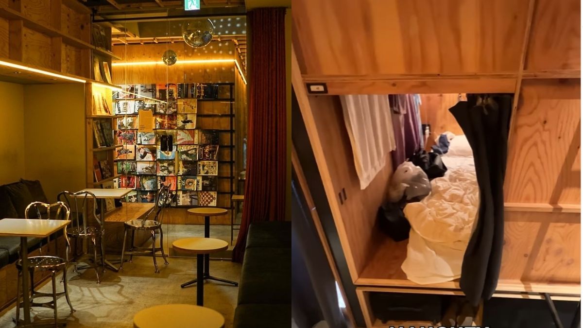 Stay Inside A Library For Just ₹4,000/Night! Shenaz Treasury Visits Library In Japan That Doubles As A Capsule Hotel