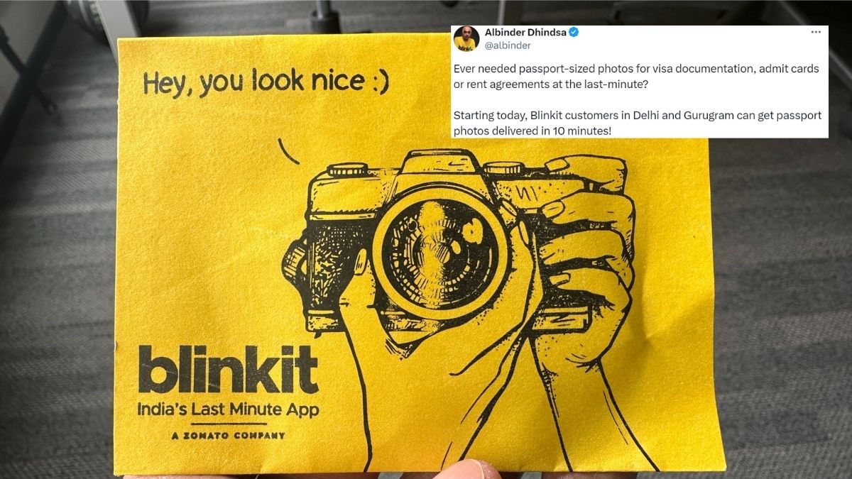 Blinkit Customers In Delhi & Gurugram Can Now Get Passport-Sized Photos Delivered In Under 10 Mins; Here’s How