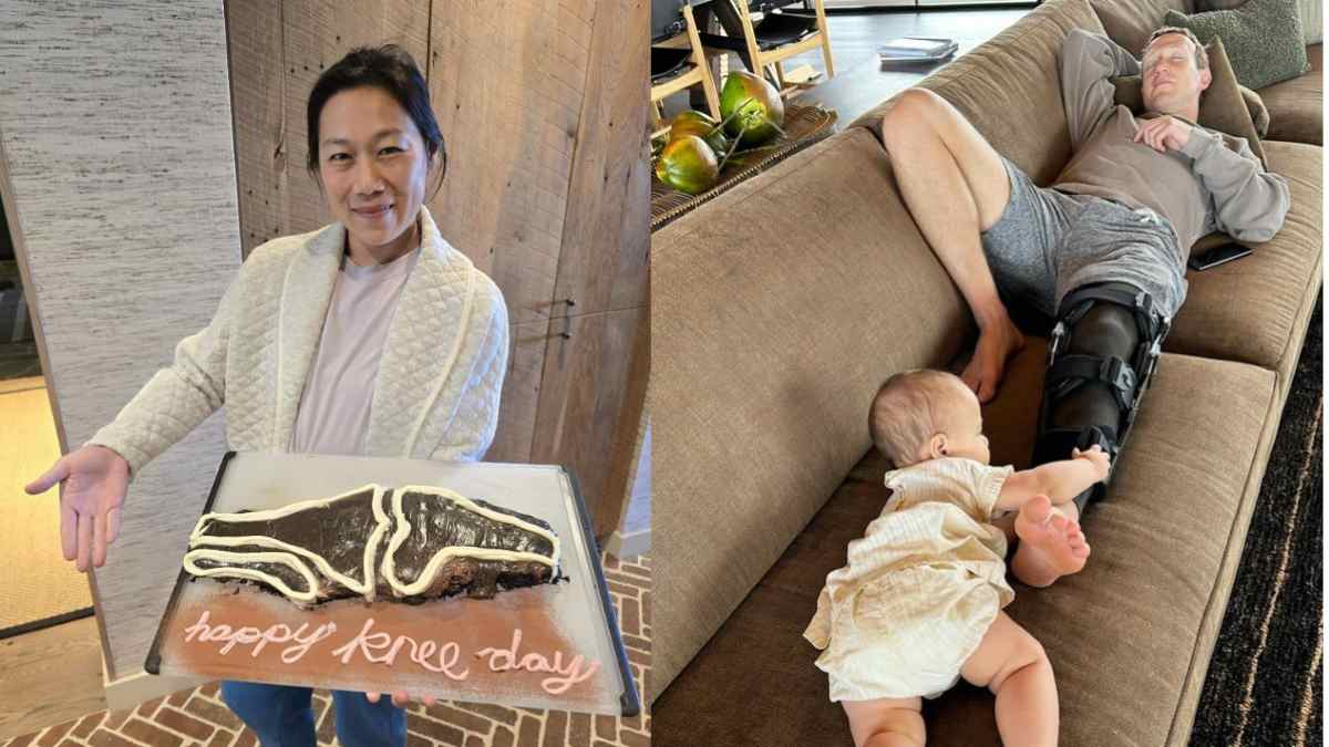 Mark Zuckerberg Celebrates His Recovery With A Knee-Day Cake By Priscilla Chan; Netizens: This Is What Happi-Knees Is All About!