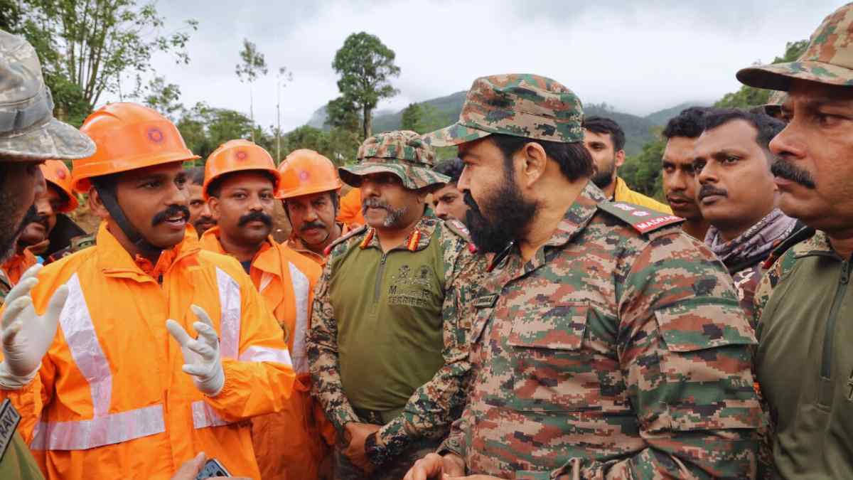 Actor Mohanlal Visits Landslide-Struck Wayanad; Pledges ₹3 Crore For Rehabilitation Work