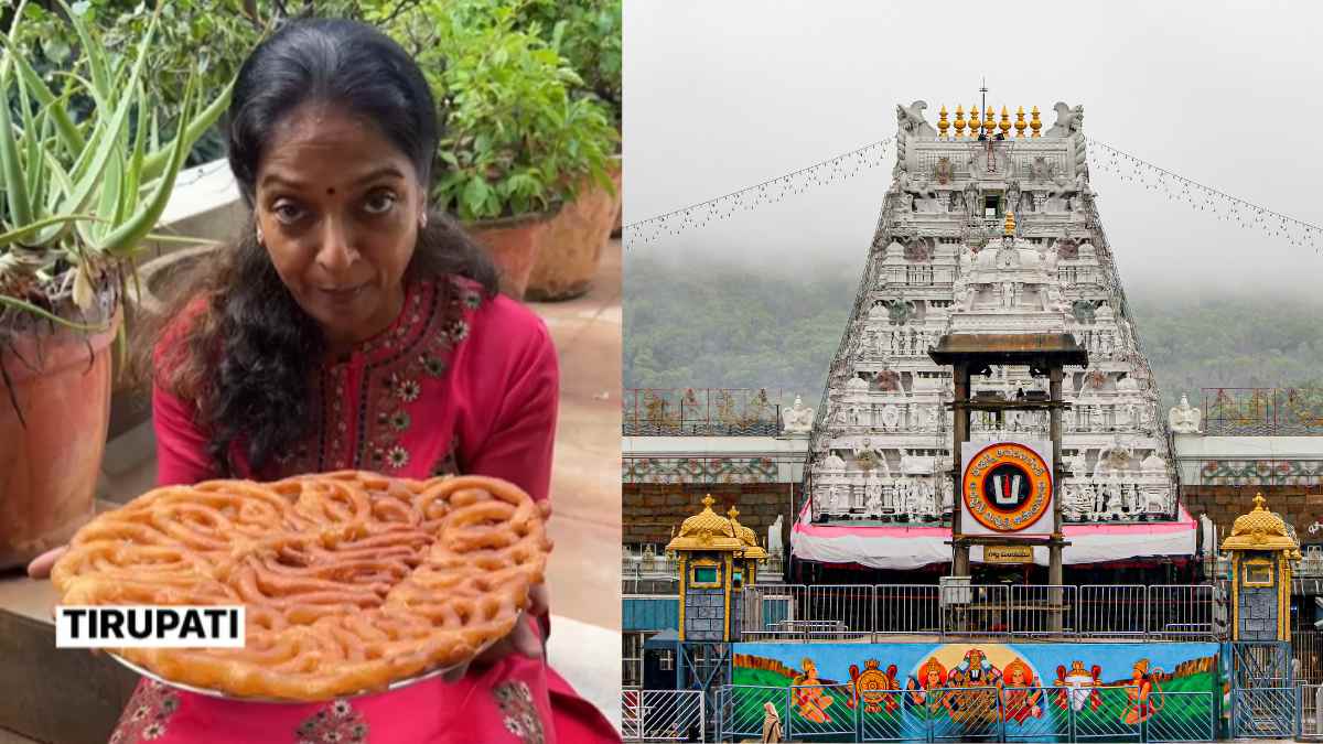 Not Just The Iconic Laddoos, Did You Know Tirupati Temple Serves A Jalebi Mala As Prasad? Netizens Call It “Mouthwatering”