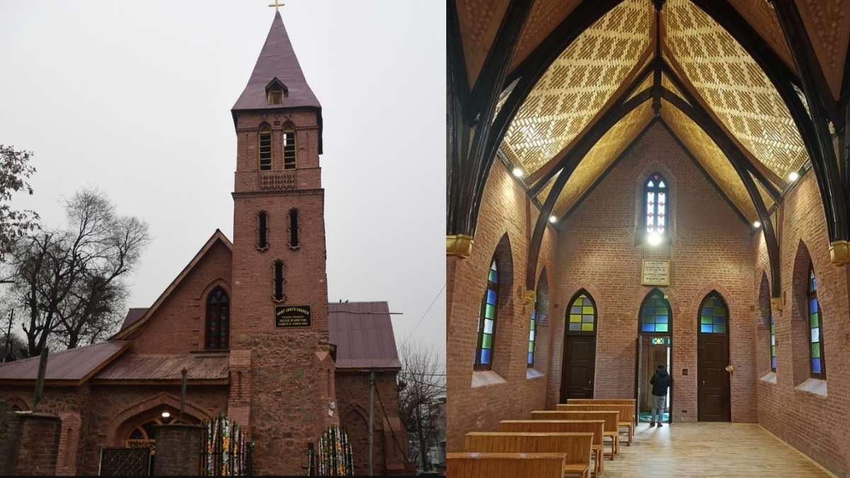 Amid Kashmir’s Zabarwan Range Lies A 100-YO Gothic Church, St. Luke’s Church; Visit This Architectural Grandeur