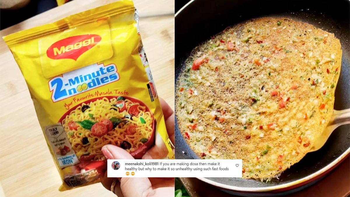 Woman Makes Dosa With Maggi Noodles; Netizen Says, “You Killed Maggi, Dosa & Health In 2 Minutes!”