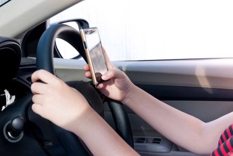 Mobile phone driving