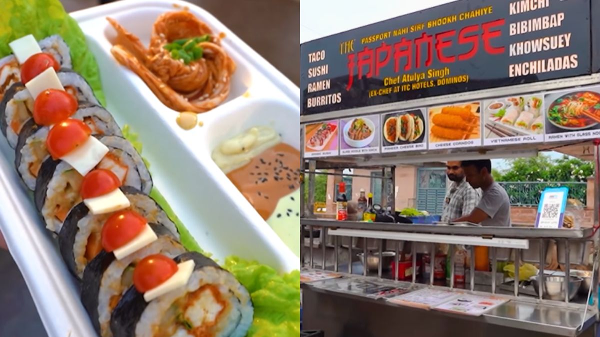 Adding Indian Flavour To Japanese Sushi, This Food Cart In Lucknow Is Serving Vegetarian Sushi For Just ₹250