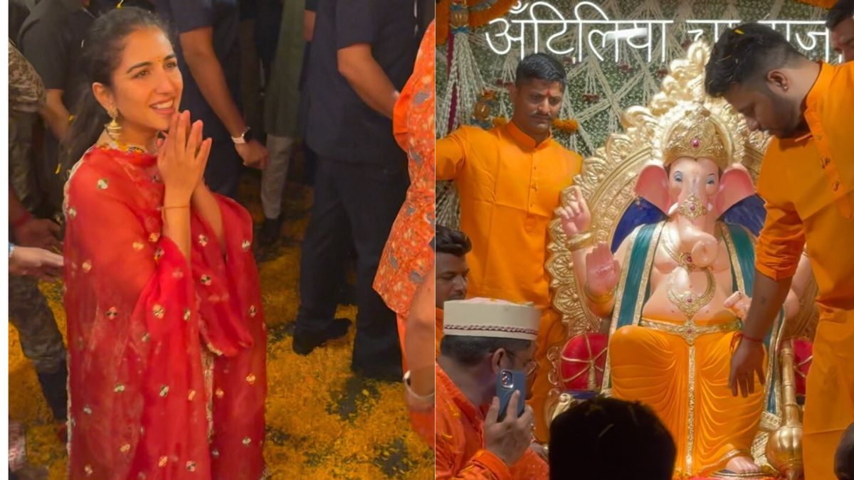 Ambani Ganesh Chaturthi Celebrations: Anant, Radhika Welcome Antilia Cha Raja; Bollywood Celebrities Join The Festivities