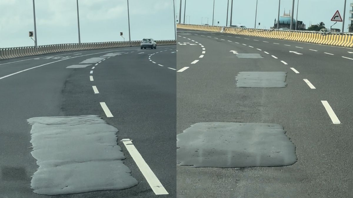 Officials Explain Why The Newly-Constructed  ₹13,000-Crore Mumbai Coastal Road Has Patches; Netizens Still Not Satisfied