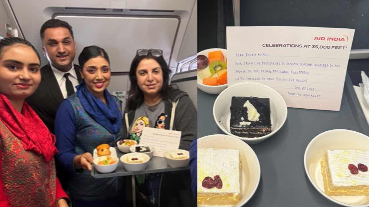 Air India Crew Pampers Farah Khan With Cakes & Handwritten Note; She Cheekily Thanks Shilpa Shetty