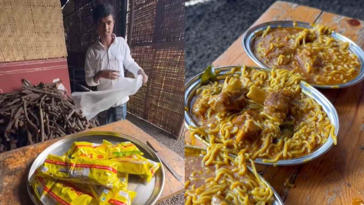 Watch: Viral Video Of Chulivaril Mutton Maggi Looks Zhanzhanit; Netizens Have Mixed Opinions On It