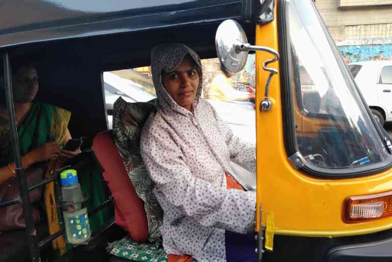 Pink E-Rickshaw 