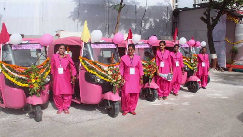 Pink E-Rickshaw