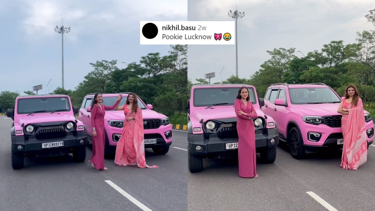 2 UP Women Colour Their Expensive SUVs Pink; Netizens Say, “No Cars Were Harmed During The Making Of This Video”