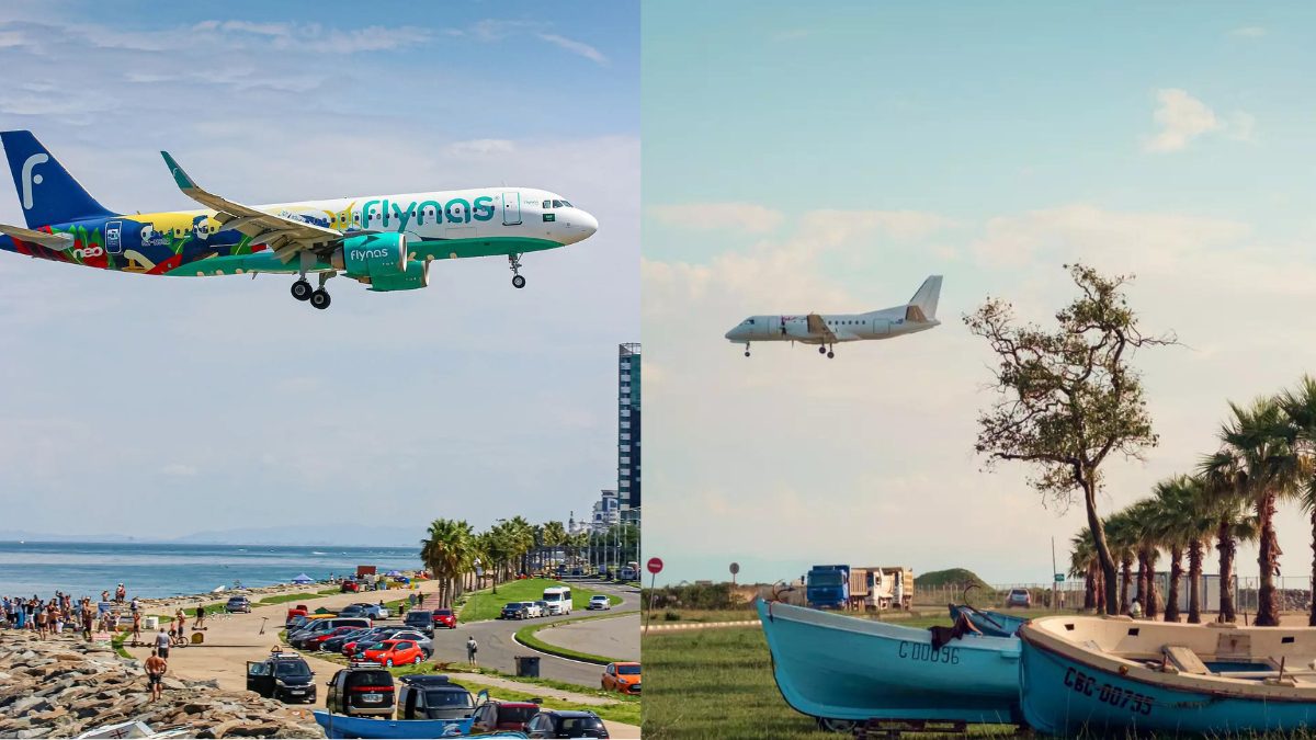 This Spot In Batumi, Georgia, Offers A Unique Plane Spotting Experience With Aircrafts Soaring Just Metres Above The Black Sea