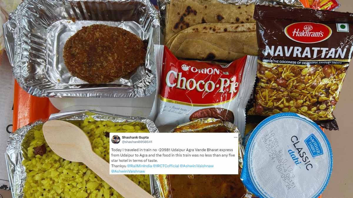 Man Compares Vande Bharat Food To 5-Star Hotel; Stands By His Review Despite Netizens Trolling Him