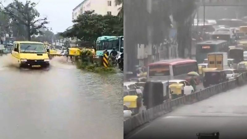 Bengaluru traffic rain