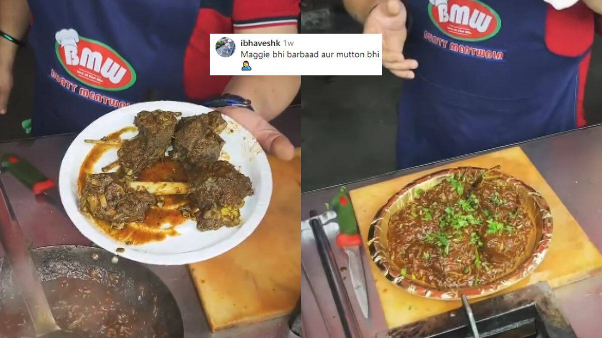 Bunty Meat Wala Sells A Plate Of Mutton Maggi For ₹1,400; Netizens Say, “Maggi Bhi Barbaad Aur Mutton Bhi”