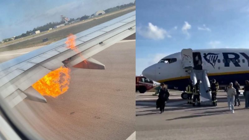 Ryanair Flight Fire