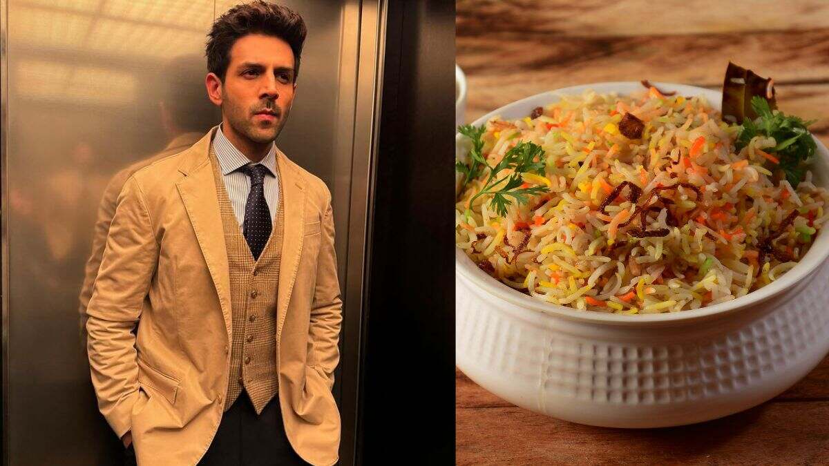 Kartik Aaryan Indulges In A Lavish Meal At THIS Restaurant In Hyderabad; Relishes Veg Biryani, Kebabs & More