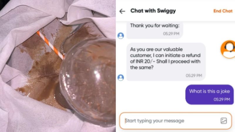 Swiggy Spilled Cold Coffee