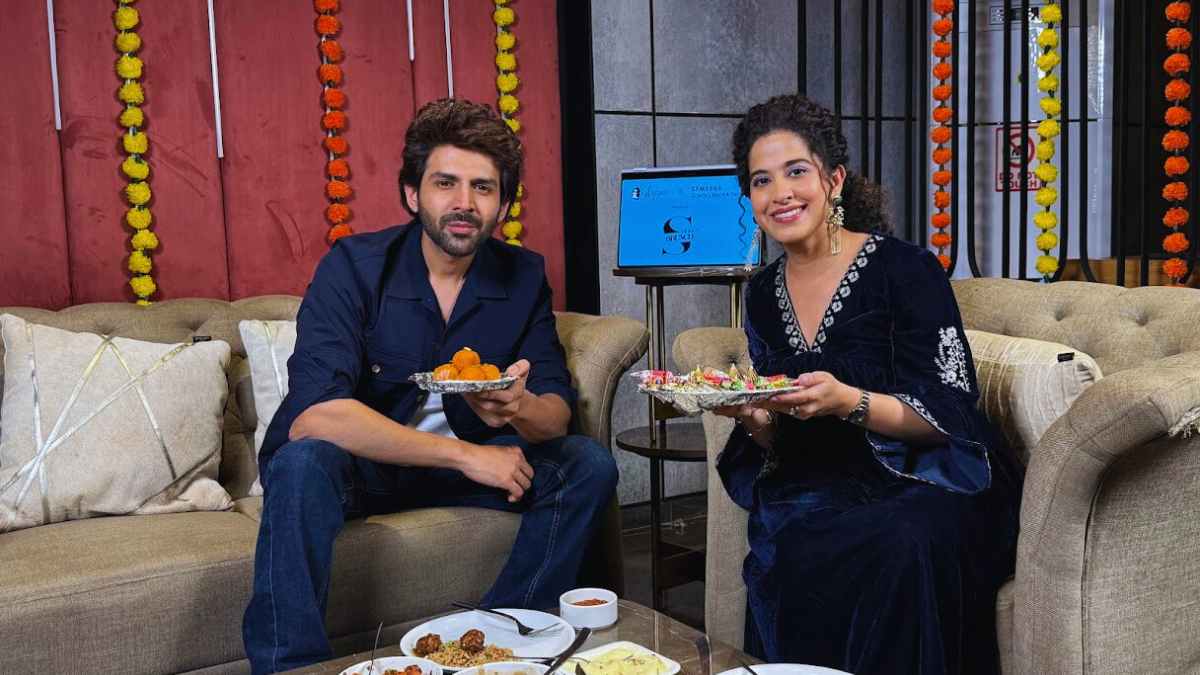 Kartik Aaryan Enjoys A Diwali Special Sunday Brunch With Kamiya Jani 