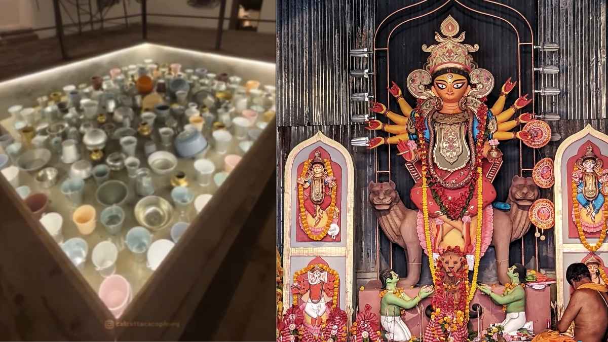 Kolkata’s Salt Lake Durga Puja Pandal Highlights Rainwater Conservation With A Captivating Pujor Dhaak Experience