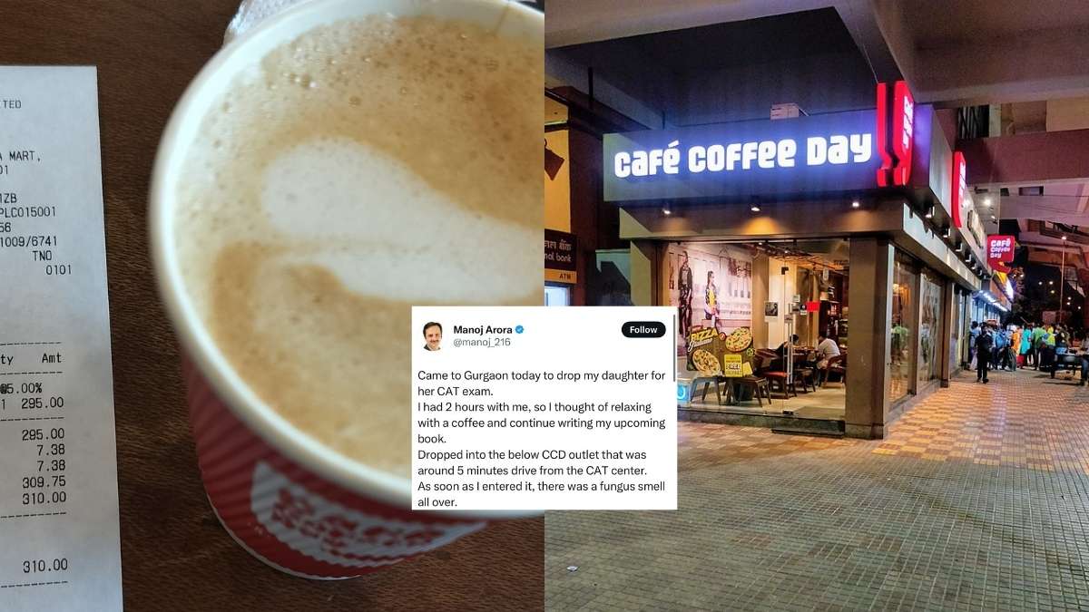 From Fungus Smell To Unwashed Cups, Author Shares His Disappointing Experience At Cafe Coffee Day In Gurugram; He Says, “CCD Is Dying”