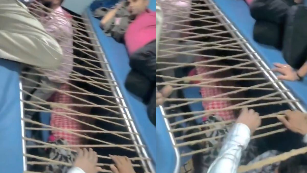 Jugaad Pro Max! Passengers Make A Makeshift Additional Berth On A Jam-Packed Train; Netizens Appreciate The Creativity