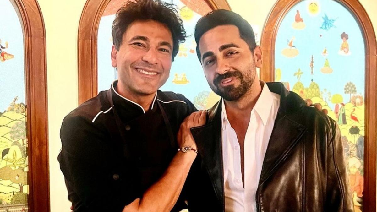 Ayushmann Khurrana Spotted At Chef Vikas Khanna’s Bungalow In NYC; Gorges On The Same Dishes As SRK