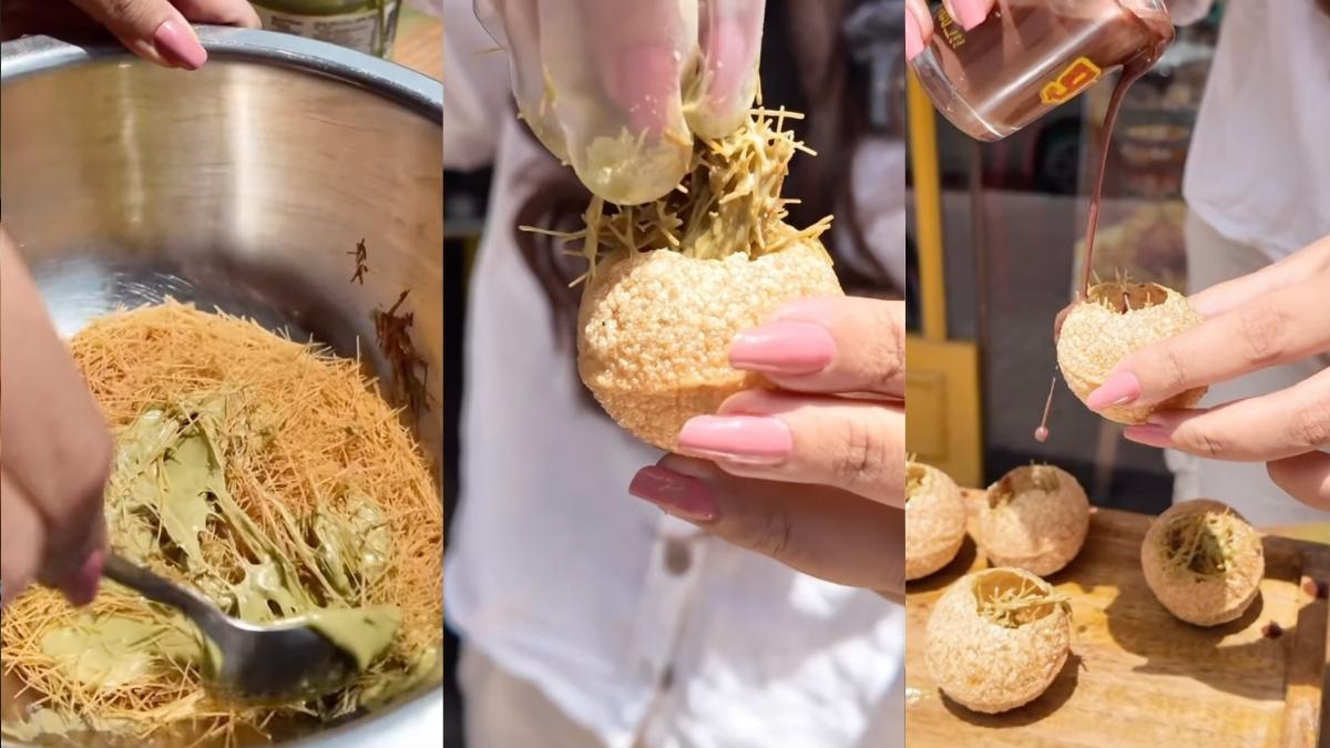 The Kunafa Chocolate Just Got A Desi Twist; Find The Kunafa Chocolate Golgappa At THIS Dubai Restaurant