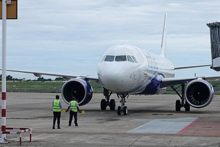 Passenger Smoking IndiGo Flight