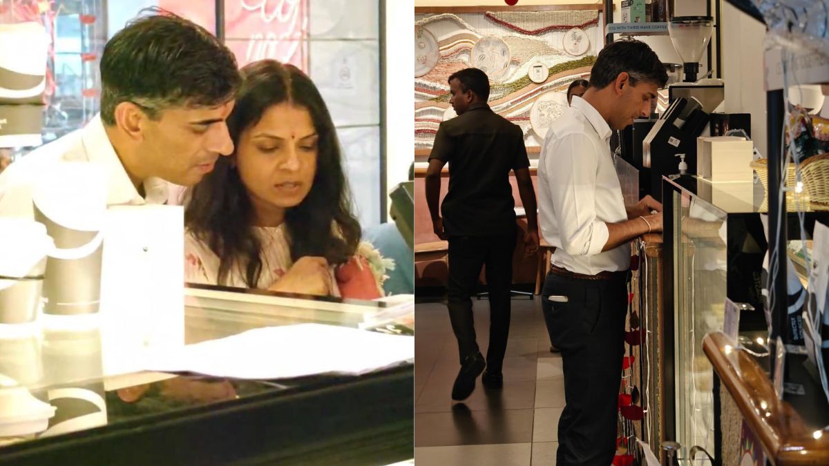 Former UK PM Rishi Sunak & Wife Akshata Murty Spotted At Third Wave Coffee In Bengaluru; Pose For Selfies