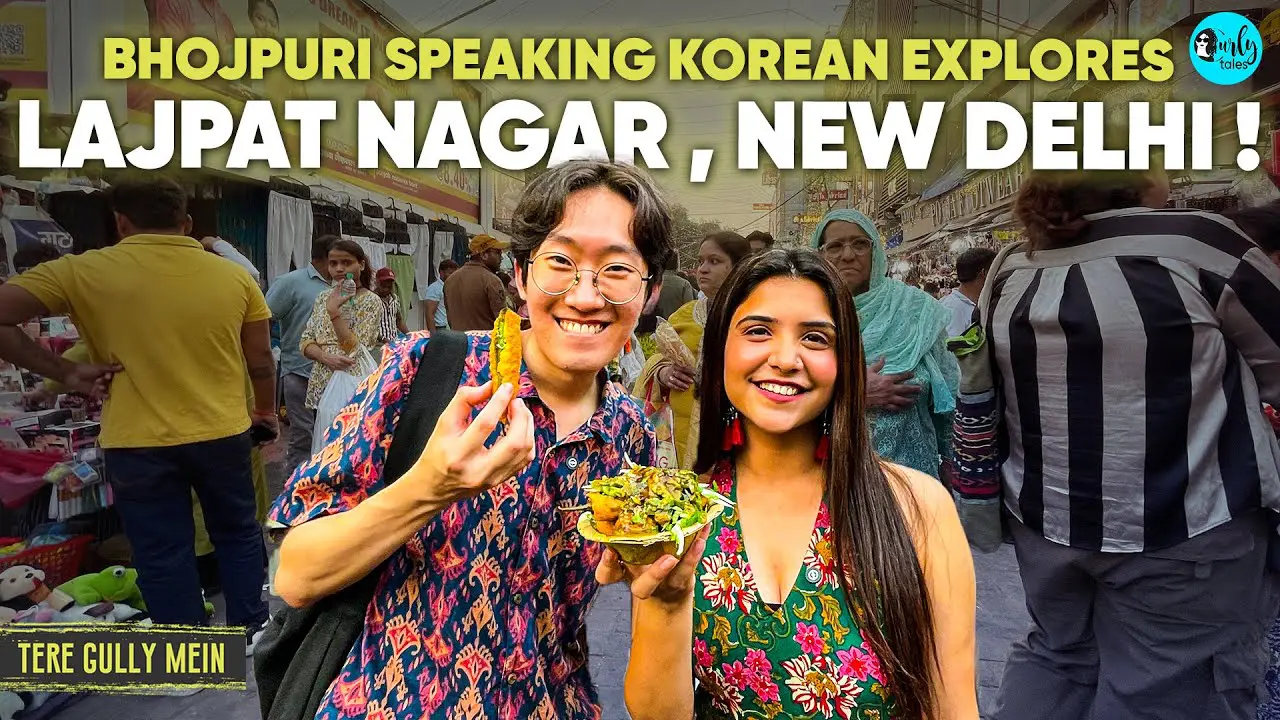 Exploring Lajpat Nagar Market with Korean-Bihari YouTuber Yechan Lee