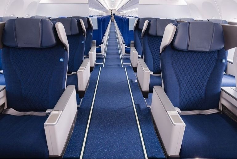 indigo business class cabin