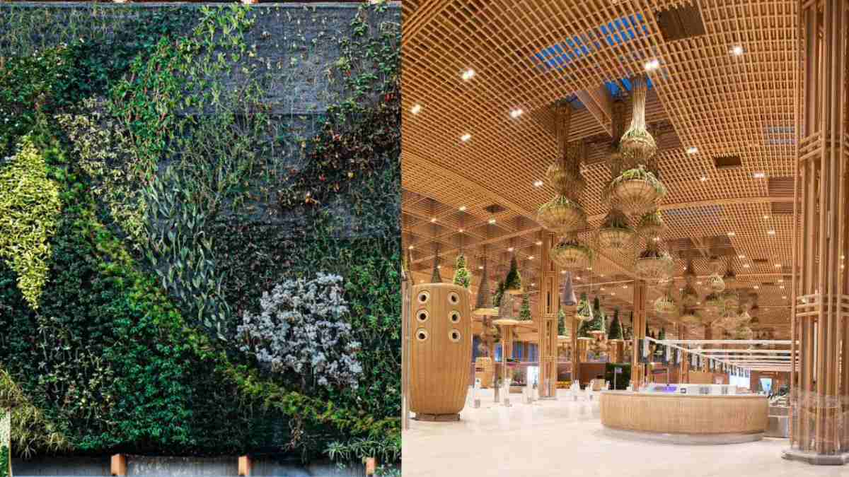 T2 Terminal At Bengaluru Airport Gets Tiger Wings, A 30-Foot-High Vertical Garden With 15,000 Plants From Western Ghats