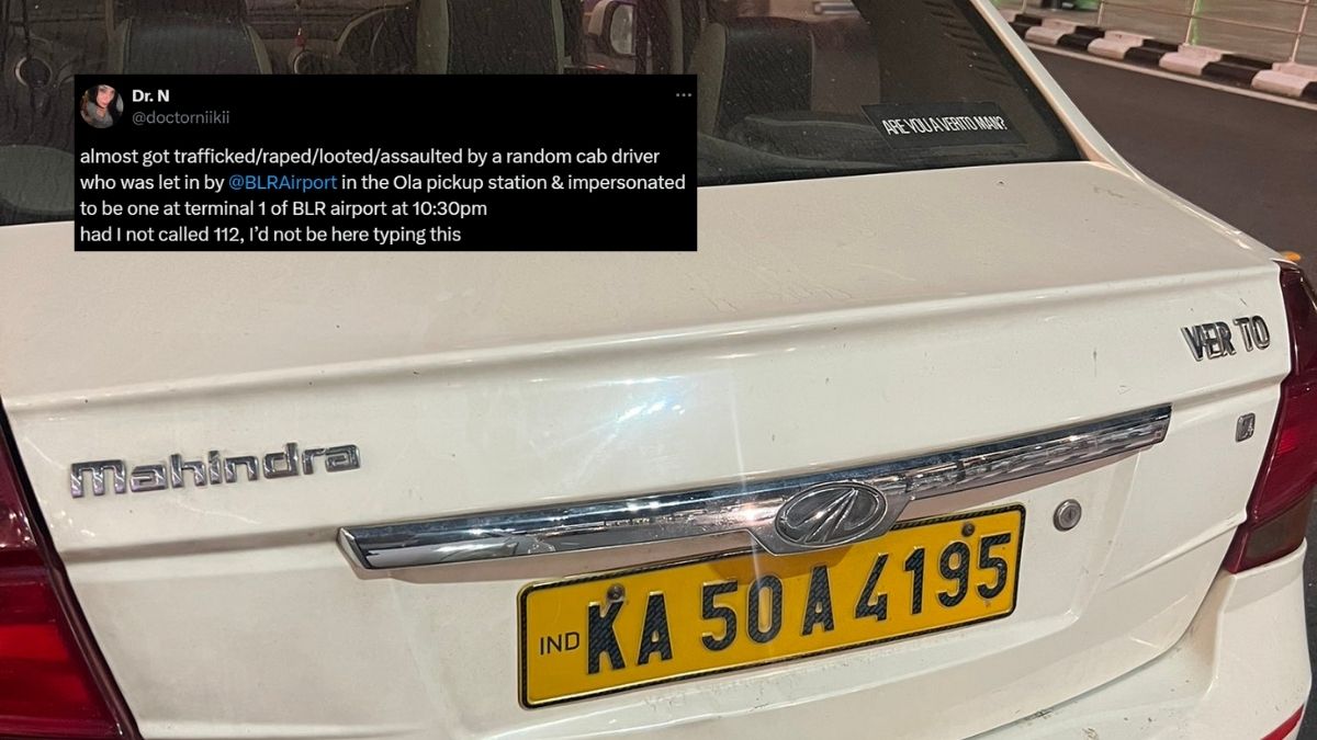 “Almost Got Trafficked/R*ped/Looted,” Woman Narrowly Escapes After Realising Cabbie Who Picked Her Up From Bengaluru Airport Was A Poser