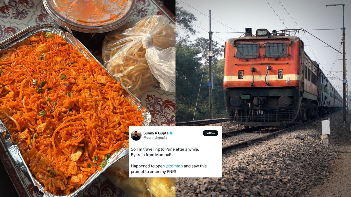 X User Shares His Experience Of Ordering Food From Zomato On Mumbai To Pune Train; Netizens Keen To Try It Too